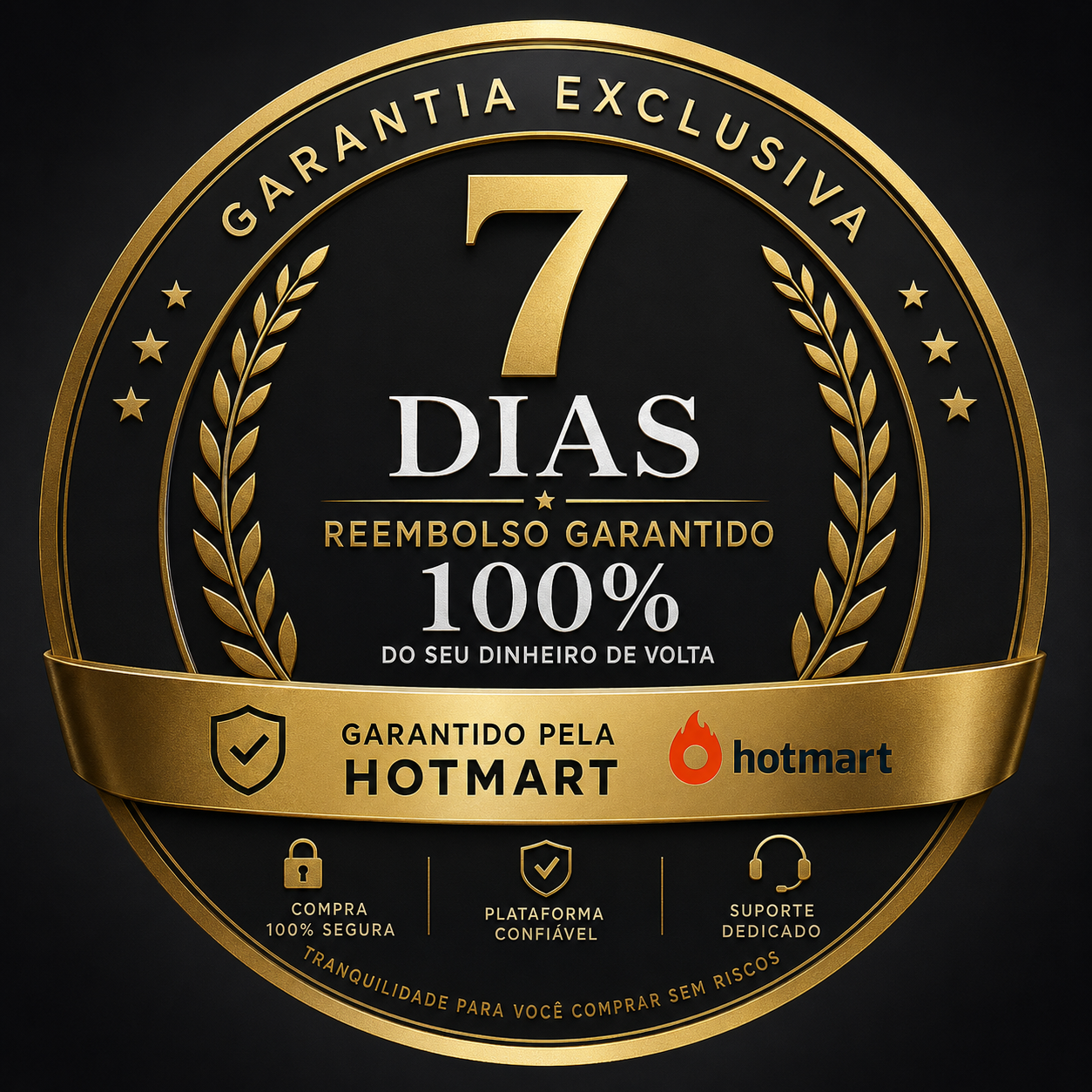 Selo de garantia de 7 dias
