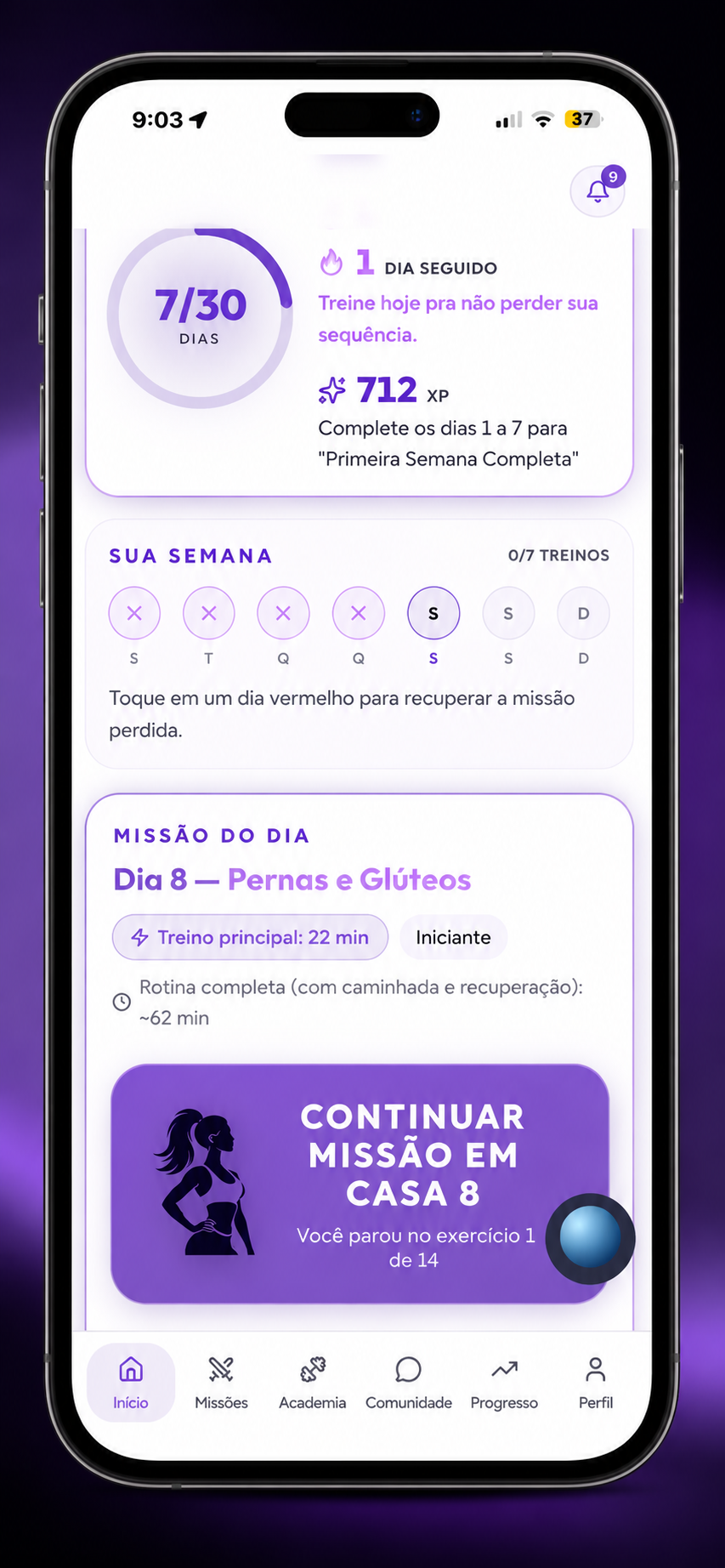 Continuação da missão do TREINAÊ